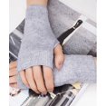thumbnail image 2 of Women Protection Arm Warmer Long Fingerless Stretchy Gloves Sleeves Mittens, 2 of 5