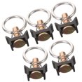thumbnail image 3 of Shisuyan 5Pcs Single Stud Fitting L Track Ring Fitting Steel Single Stud Track Fitting with Ring Steel O-Ring, 3 of 9