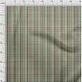 thumbnail image 2 of oneOone Silk Tabby Fabric Madras Check Print Sewing Fabric BTY 42 Inch Wide, 2 of 3