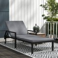thumbnail image 2 of Outsunny Chaise Longue en Osier avec Dossier Réglable à 5 Niveaux - Ensemble de 1, Gris Pâle, 2 of 10