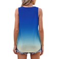 thumbnail image 4 of UPPADA Camisoles d'Été pour Femmes à Imprimé Floral, Col Ras du Cou, Sans Manches, Chemises Décontractées à Ourlet Fluide, Jolis T-Shirts, Chemises Coupe Ample, Hauts Confortables Multicolores, S, 4 of 7
