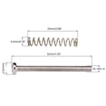 thumbnail image 4 of Deals of The Day Clearance! Guitar Pickup Screw With Spring Double Coil Pickup Installation Screw And Spring For Height Adjustment Guitar Repair Parts Pickup Height Adjustment Screw Nut, 4 of 4