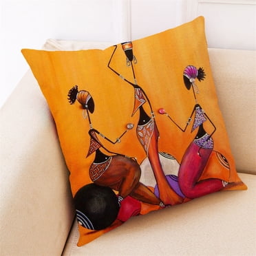 RKSTN Throw Pillows Home Pillow Character Style Painting Pattern Pillowcase Home Decor Soft Throw Pillows for Couch Living Room Outdoor,Decorative Pillowcase