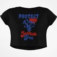 thumbnail image 1 of T-shirt Court Rétro Années 70 Coucher de Soleil Parc National Joshua Tree Junior Boxy, 1 of 1
