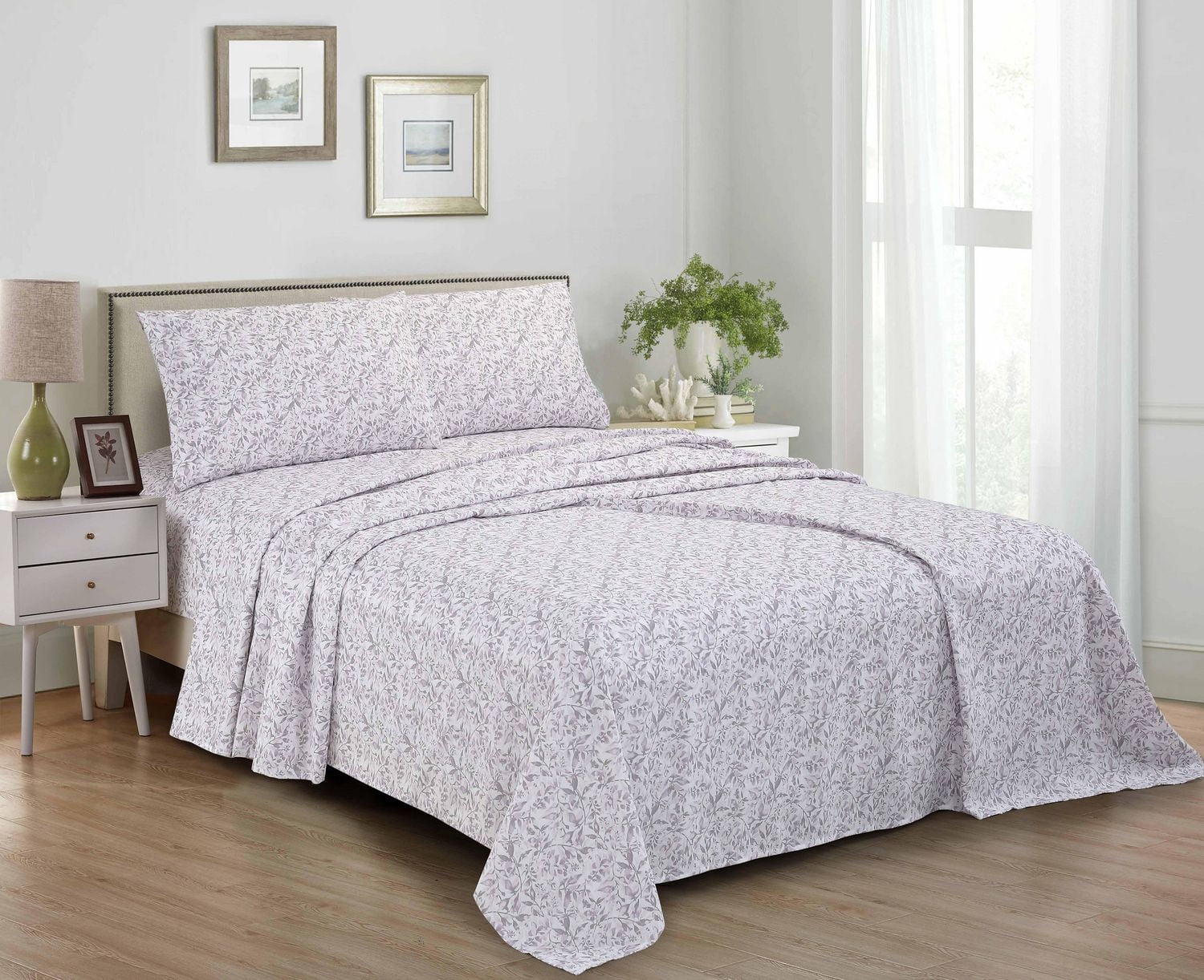 4 Piece High Quality Printed Microfibre Sheet Set