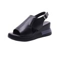 thumbnail image 1 of Chaussures pour Femmes à Talons Hauts à Bout Ouvert en Cuir Souple à Plateforme Haute, 1 of 9