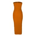 thumbnail image 4 of Birdeem Robe Mini Moulante Sans Manches à Col en V Confortable et Décontractée pour Femmes, 4 of 6