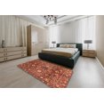 thumbnail image 4 of Ahgly Company Indoor Rectangle Abstract Red Oriental Area Rugs, 8' x 12', 4 of 6