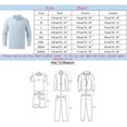 thumbnail image 3 of PMUYBHF T-Shirts pour Homme T-Shirts Graphiques T-Shirts Hommes Mode Décontractée Printemps et Automne Mode Couleur Unie Bouton Manches Longues Col Chemise Haut, 3 of 6
