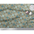 thumbnail image 3 of Soimoi Rayon Fabric Leaves & Floral Artistic Decor Fabric Printed Yard 42 Inch Wide, 3 of 5