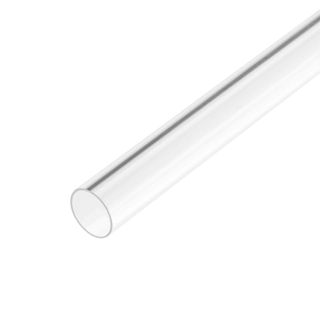 Unique Bargains 2pcs Clear Rigid PVC Pipe 3/8'(9mm) ID x 1.3ft 0.02' Wall Round Tube Tubing