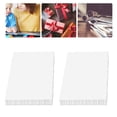thumbnail image 3 of Papier Cartonné Blanc, 100 Pcs Dureté Modérée Épaisseur Lacet Design Papier Cartonné Blanc pour Cartes de Rapport d'Affaires, 3 of 7