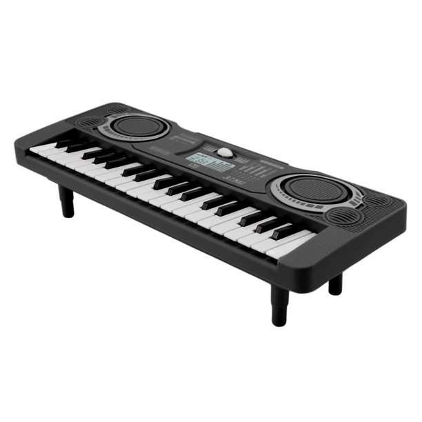 Clavier piano pour enfants avec microphone - 37 touches, mini piano électrique à partir de 3 ans avec fonction d'enregistrement, USB/batterie