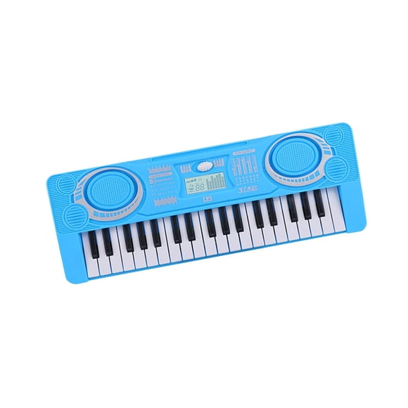 Milaget Electric Keyboard Practical LCD Display for Gifts New Year Gifts 3+ Year Old Blue