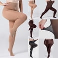 thumbnail image 4 of Women Solid  Sexy Breathable Elastic Crotch Plus Size Stockings Bottoming Socks, 4 of 4