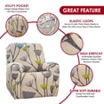 thumbnail image 3 of Dznils Printed Recliner Chair Cover Polyester Stretch Recliner Sofa Slipcover, Beige, 3 of 5