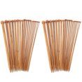 thumbnail image 1 of Bamboo Knitting Needle,36 Pcs Knitting Needles Wooden Knitting Needles Set Single Point Wool Needle Extended Durability, 1 of 5