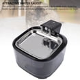 thumbnail image 4 of 4.5L Stainless Steel Cat Water Fountain, Quiet Battery Operated Pet Water Fountain for Cats and Dogs with Motion Sensor, Ultra Quiet Pump, Multi Filtration with Auto Cycle System, 4 of 7