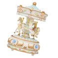 thumbnail image 4 of Mistaha Mini Carousel Clockwork Music Box Colorful LED Merry-go-round Musical Box Gift for Girlfriend Kids, 4 of 8
