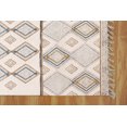 thumbnail image 3 of Casavani Handmade Cotton Square Area Rugs for Kitchen Block Printed Entrance Mat, Grey 4x4 feet, 3 of 7