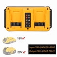 thumbnail image 4 of Portable Dual Ports Charger For Dewalt 18V-20V Lithium Battery Rechargeable DCB200, DCB201, DCB202, DCB203, DCB204, DCB206 Fast Charger, 4 of 8