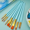 thumbnail image 1 of Musbetu 10Pcs Artist Paint Brushes with Long Handle Soft Bristles Strong Absorbency Watercolor Round Pointed Multifunction Artists Paint Brush Set, 1 of 7
