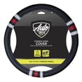 thumbnail image 1 of Custom Grip Black and Red Retro Steering Wheel Cover, 1 of 2