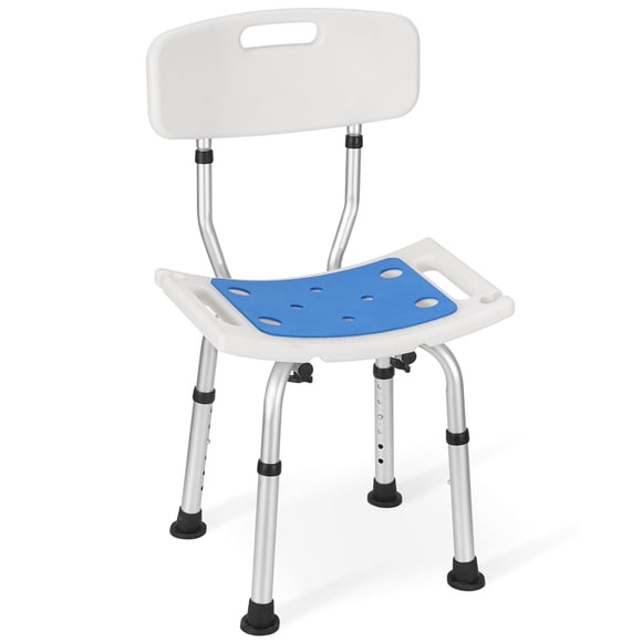 Naipo Chaise de Douche à Hauteur Réglable pour Adultes avec Dossier, Taille Standard