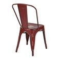 thumbnail image 4 of OSP Designs Bristow Antique Red Metal Dining Chair, 4 of 4