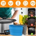 thumbnail image 4 of AMERTEER 2Pcs Slow Cooker Divider Liner Reusable Silicone Cooker Insert Liner Heat Resist for Cooking 6.57×5.11in, 4 of 10