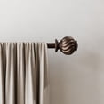thumbnail image 2 of Mainstays 3/4" Bronze Marengo Knob Adjustable Single Curtain Rod Set, 30"-84", 2 of 7