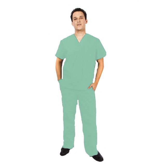 M&M SCRUBS Men's Scrub Set Medical Scrub Top and Pants