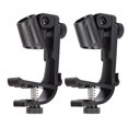 thumbnail image 1 of 2 Pcs Pinces de Microphone pour Tambour Support de Microphone Réglable pour Tambour Anneau de Montage de Rebord Support Antichoc, 1 of 5