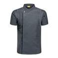 thumbnail image 1 of lionlar Veste de Chef à Manches Courtes pour Café Restaurant Uniforme Unisexe Gris TTG, 1 of 8