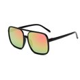 thumbnail image 2 of Optical Glasses Black Rimmed Spectacles Hip-hop Fashionable UV Protection Large-frame Clothing Accessories for Eyes Protection Black Rimmed Red, 2 of 5