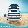 thumbnail image 4 of Ostrich On-Your-Back Outdoor Lounge 5 Position Recline Beach Chair (2 Pack), 4 of 12