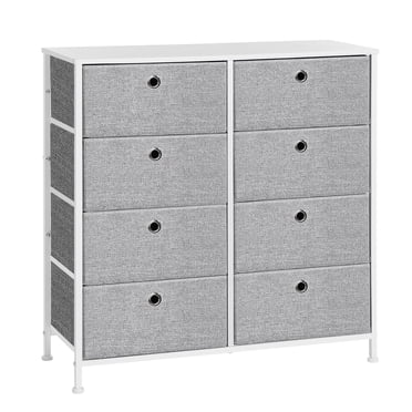 SONGMICS Commode de Rangement avec 8 Tiroirs en Tissu à Tirage Facile pour Garde-Robes, Chambre de Bébé, Dortoir