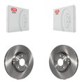 thumbnail image 1 of CMX Front Disc Brake Rotors Pair for Car Volvo Land Rover Range Evoque XC70 S60 V60 S80 V70 K8-100489, 1 of 8