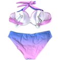 thumbnail image 2 of Women Two Piece Mermaid Swimsuit Shell Bikini Set Push Up Swimwear, 2 of 7