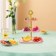 thumbnail image 5 of Rvkxad 3-Tier Cupcake Stand, Rectangular Plastic Serving Tray for Parties and Events, Tiered Dessert Display, Cake Stand, 5 of 5