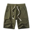 thumbnail image 1 of Large Size Workwear All Cotton Shorts Multiple Pockets Loose Fitting Casual Sports Capris, 1 of 7