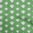 thumbnail image 1 of oneOone Velvet Green Fabric Tea Kettle Diy Clothing Quilting Fabric Print Fabric By Yard 58 Inch Wide-R8, 1 of 4