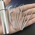 thumbnail image 2 of 1 Set Toothpick Eco-friendly Rust-proof Stainless Steel Toothpick Set with Storage Box for Home, 2 of 7