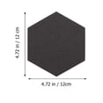 thumbnail image 3 of MasteelfCA 12 Pcs Panneau de Messages Panneau Mural Hexagonal en Feutre Panneau Mémo Mural Autocollant, 3 of 8