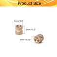 thumbnail image 2 of Wekity M3x5mm Female Thread Knurled Nuts,Hx5mm OD Brass Threaded Insert Embedment Nuts Hydraulic Welded Joint Injection Molding Assortment Kit for 3D Printing Injection Molding 30PCS-0621, 2 of 5