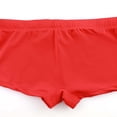 thumbnail image 4 of Mens Low Waist Solid Color Striped Drawstring Hot Spring Quick Dry Swimming Briefs, 4 of 9