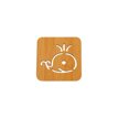 thumbnail image 2 of Agiferg Bamboo Wood Hollowed Wooden Cup Mat Cartoon Table Mat Pot Mat Bowl Mat, 2 of 7