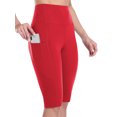 thumbnail image 2 of Short Cycliste Taille Haute pour Femmes avec Poches, Entraînement, Course, 2 of 4