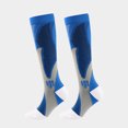 thumbnail image 1 of ziyahi Chaussettes de Football Confortables Respirantes Anti-Humidité Bas de Football Tube Moyen Extensible Sport Extérieur Escalade Randonnée Bleu Bleu>TTG, 1 of 8