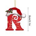 thumbnail image 3 of LSLJS 26 Letters Christmas Tree Decoration Pendant Christmas Tree Ornaments Personalized DIY Christmas Ornaments Christmas Decorations Xmas Tree Hanging Decor, 3 of 5